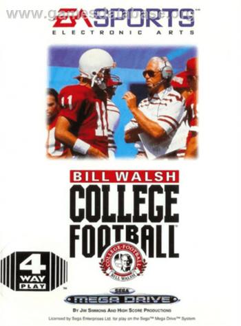 Cover Bill Walsh College Football for Genesis - Mega Drive